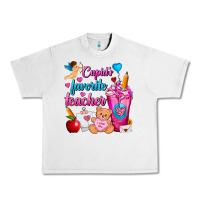 Lunar Rock Cupid's Favorite Teacher Valentine's Day Frappe Urban Heavy Tee - FaDigitalArtStudio