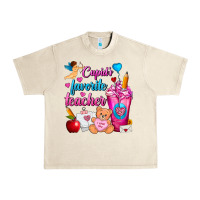 Sandshell Cupid's Favorite Teacher Valentine's Day Frappe Urban Heavy Tee - FaDigitalArtStudio