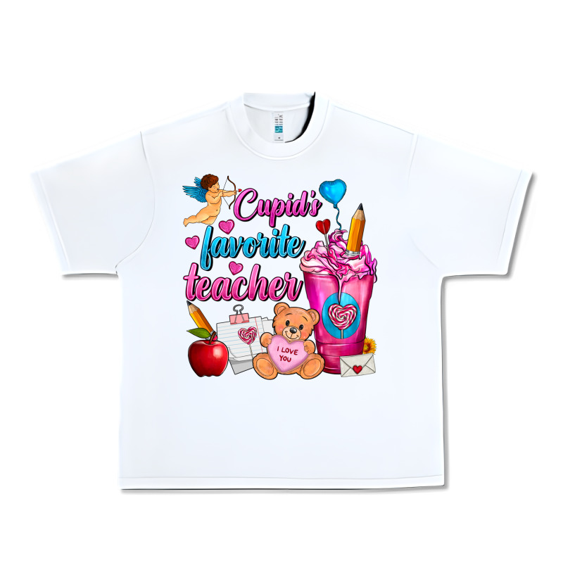 Cupid's Favorite Teacher Valentine's Day Frappe Urban Heavy Tee by FaDigitalArtStudio | Teevron