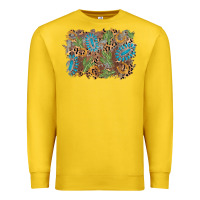Lemon horseshoe leopard gemstone cactus background Premium Sweatshirt - AdoDesignShop