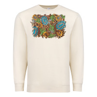 Sandshell horseshoe leopard gemstone cactus background Premium Sweatshirt - AdoDesignShop
