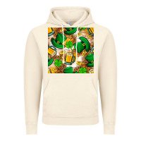 Vintage Artic St. Patricks day hat digital paper Vintage Hoodie - BundleAndBundleShop