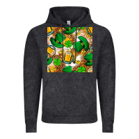 Vintage Black St. Patricks day hat digital paper Vintage Hoodie - BundleAndBundleShop
