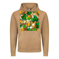 Vintage Camel St. Patricks day hat digital paper Vintage Hoodie - BundleAndBundleShop