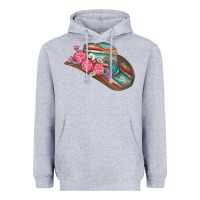 Heather Grey cowboy hat Heavyweight Hoodie - AdoDesignShop