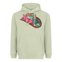 Matcha cowboy hat Heavyweight Hoodie - AdoDesignShop