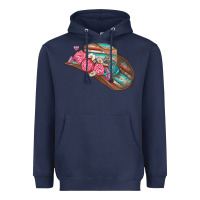 Navy cowboy hat Heavyweight Hoodie - AdoDesignShop