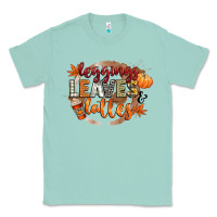 Seafoam leaves and lattes Classic Tee - CowGirlArtShop