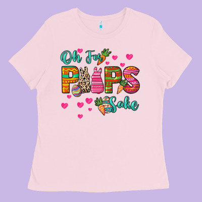 Oh For Peeps Sake Easter Day Ladies Tee Designed By Howdyjamesfarm
