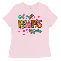 Bubblegum Pink Oh for peeps sake Easter Day Ladies Tee - HowdyJamesFarm