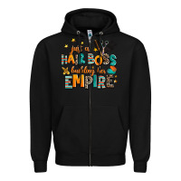 Black just a nail boss building her empire Zipper Hoodie - AdoDesignShop