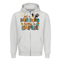 Dove Grey just a nail boss building her empire Zipper Hoodie - AdoDesignShop