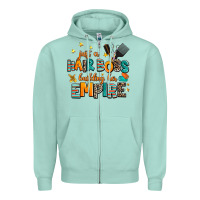 Seafoam just a nail boss building her empire Zipper Hoodie - AdoDesignShop