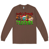 Chestnut Santa's Favorite Teacher Long Sleeve Tee - FaDigitalArtStudio
