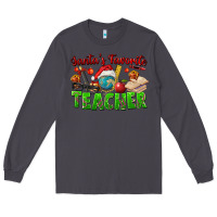 Smoke Santa's Favorite Teacher Long Sleeve Tee - FaDigitalArtStudio
