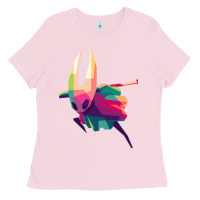 Bubblegum Pink Hornet Hollow Knight Ladies Tee - DesigneFamous