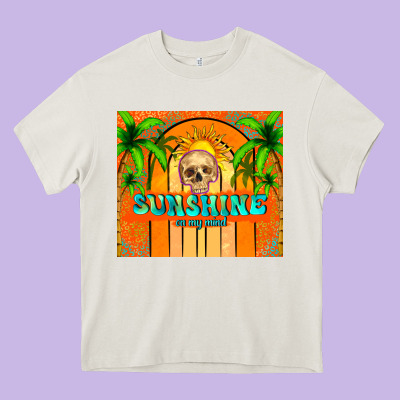 Sunshine On My Mind Heavy Core Tee Designed By Tumblerdesignbyshophia