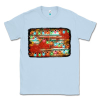 Dusty Blue christmas serape sunflower background Classic Tee - Jasminsmagicworld