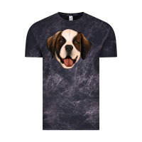 Cloud Black st bernard Vintage Tee - Jasminsmagicworld
