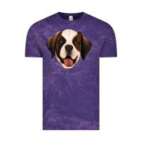 Cloud Purple st bernard Vintage Tee - Jasminsmagicworld