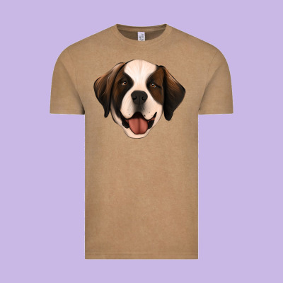 St Bernard Vintage Tee Designed By Jasminsmagicworld