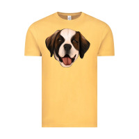 Vintage Mustard st bernard Vintage Tee - Jasminsmagicworld