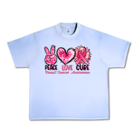 Grape Ice Peace love cure Breast Cancer Awareness Urban Heavy Tee - FaDigitalArtStudio