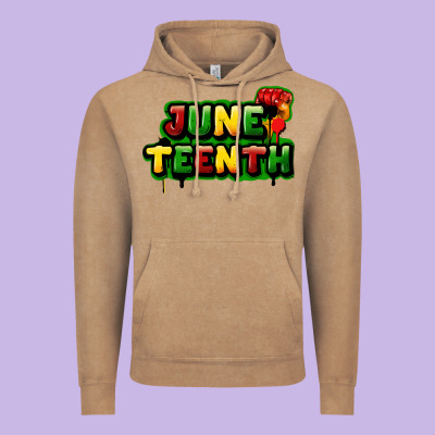 Juneteenth Vintage Hoodie Designed By Fadigitalartstudio