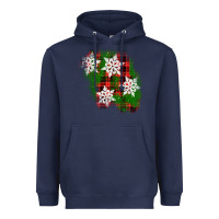 Navy christmas patch Heavyweight Hoodie - AdoDesignShop