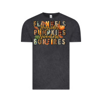 Vintage Black flannels hayrides pumpkins  bonfires Vintage Tee - FaDigitalArtStudio