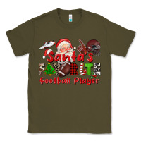 Army Green santas favorite  football player Classic Tee - CowGirlArtShop