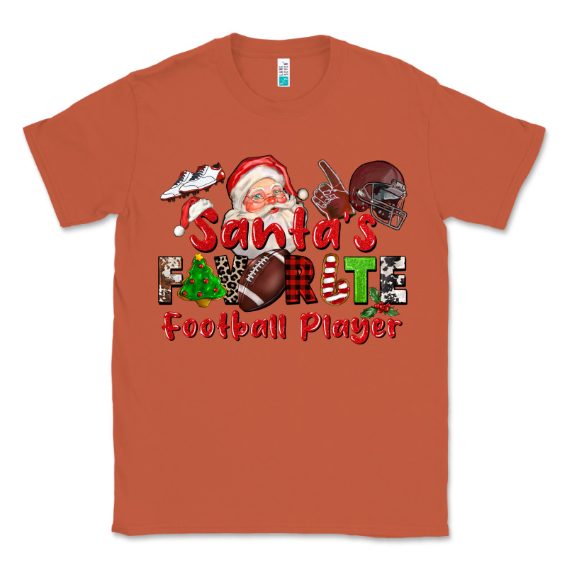 Santas Favorite  Football Player Classic Tee by CowGirlArtShop | Teevron