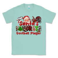 Seafoam santas favorite  football player Classic Tee - CowGirlArtShop