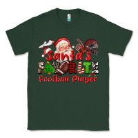 Sports Green santas favorite  football player Classic Tee - CowGirlArtShop