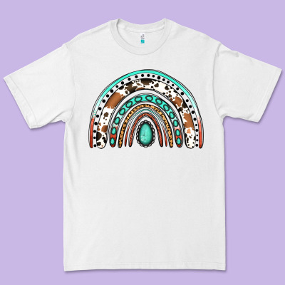 Western Rainbow Premium Tee Designed By Jasminsmagicworld