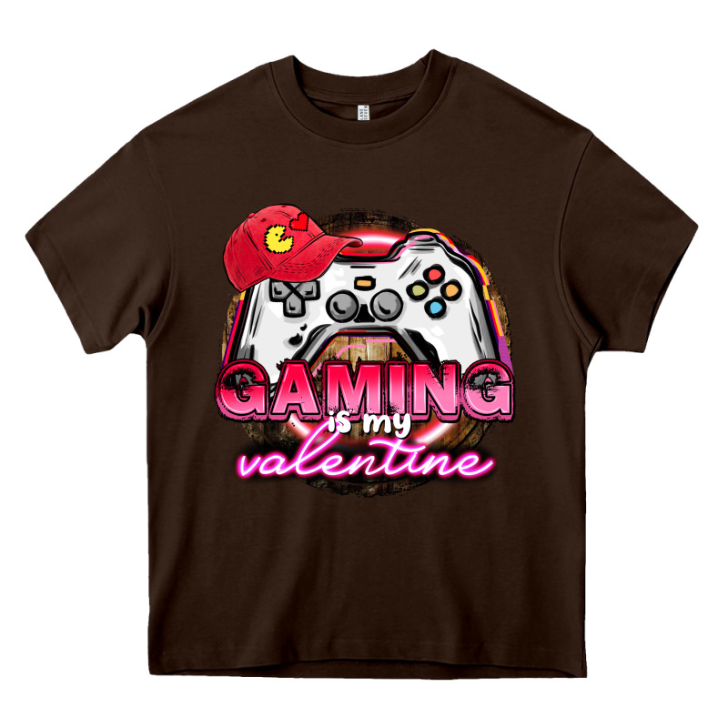 Gaming Is My Valentine Heavy Core Tee by HowdyJamesFarm | Teevron