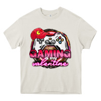 Cream Gaming is my valentine Heavy Core Tee - HowdyJamesFarm