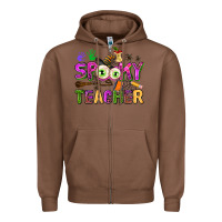 Chestnut spooky teacher Zipper Hoodie - AdoDesignShop
