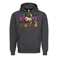 Smoke spooky teacher Zipper Hoodie - AdoDesignShop