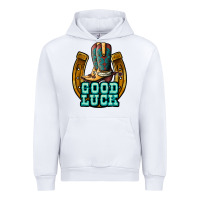 White good luck Urban Hoodie - JahusDesignShop