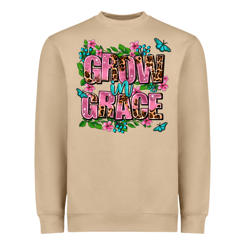Grow In Grace Heavyweight Sweatshirt by AdoDesignShop | Teevron