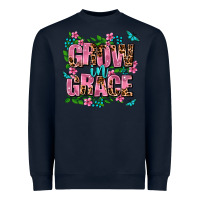 Navy grow in grace Heavyweight Sweatshirt - AdoDesignShop