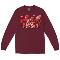Burgundy one loved mini Long Sleeve Tee - FaDigitalArtStudio
