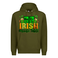 Army Green Beer Irish Periodic table St. Patrick's Premium Hoodie - LillyAllenDesigns