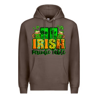 Coffee Beer Irish Periodic table St. Patrick's Premium Hoodie - LillyAllenDesigns