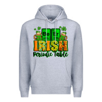 Heather Grey Beer Irish Periodic table St. Patrick's Premium Hoodie - LillyAllenDesigns