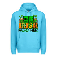 Ocean Blue Beer Irish Periodic table St. Patrick's Premium Hoodie - LillyAllenDesigns
