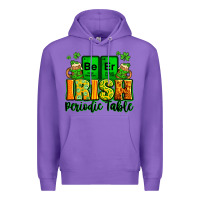 Purple Beer Irish Periodic table St. Patrick's Premium Hoodie - LillyAllenDesigns