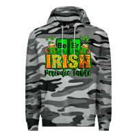Slate Camo Beer Irish Periodic table St. Patrick's Premium Hoodie - LillyAllenDesigns