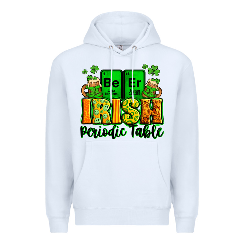 Beer Irish Periodic Table St. Patrick's Premium Hoodie by LillyAllenDesigns | Teevron